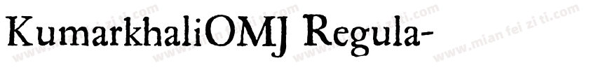 KumarkhaliOMJ Regula字体转换